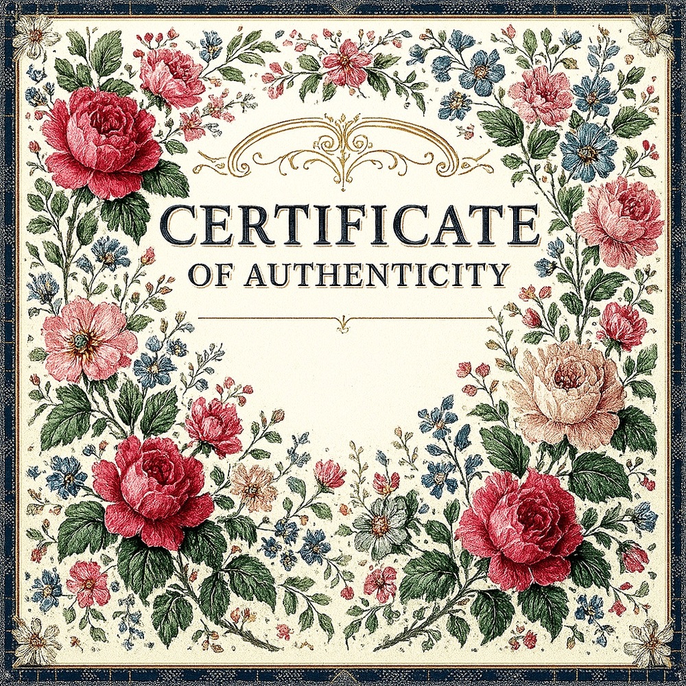 Certificate of authenticity